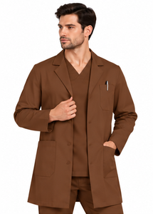 Blouse de laboratoire blanche professionnelle unisexe à manches longues, respirante, en coton et polyester, uniforme médical d'hôpital, pharmaceutique - Product Image 4