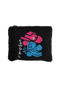 Mignon artisanat perlé broderie Design STAR Design pochette à monnaie Mini sac à fermeture éclair fantaisie élégant et nouveau Design par Hiba Enterprises - Product Image 4