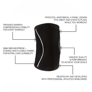 High Elastic 7mm Neoprene <b>Knee</b> Sleeves Strength <b>Compression</b> Heavy Duty <b>Knee</b> Sleeves <b>Support</b> Fitness Brace Powerlifting - Product Image 2