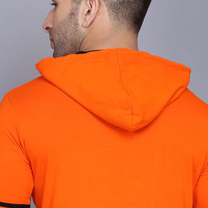 Sweat-shirt à capuche personnalisé sans cordon pour homme, en coton épais, coupe oversize, pull uni, style décontracté streetwear avec poche 2026 - Product Image 2