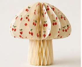 Ornement en papier imperméable en forme de champignon pour bébé, fabriqué à la machine, découpé au laser, électroplaqué, de haute qualité, décoration suspendue moderne, cadeau artisanal - Product Image 4