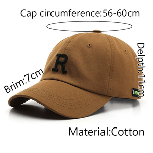 Casquette de baseball en coton brodée avec logo, 6 panneaux, haute qualité, pour hommes et femmes, style hip-hop, vente en gros à prix réduit - Product Image 4