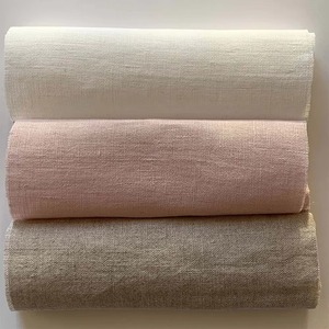 Pink Linen Cotton <b>Pillow</b> Cover with Drawstring Closure Rectangle Home Decor Cushion Cover Solid Color Breathable Stitching Style - Product Image 4