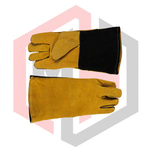 ถุงมือเชื่อม MIG MAG หนังลูกวัวแบบแยกชิ้น ทนต่อการฉีกขาด ระบายอากาศได้ดี ปราศจากซิลิโคน ป้องกันไฟฟ้าสถิต ทนความร้อน - Product Image 6