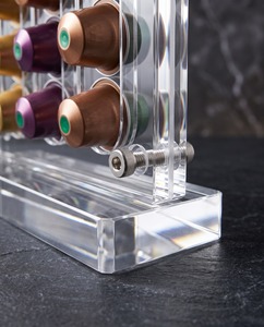 Elegante Soporte para Cápsulas de Café de Acrílico Transparente, Moderno, Independiente, Preensamblado para 1 Estante, Almacenamiento Ecológico - Product Image 6