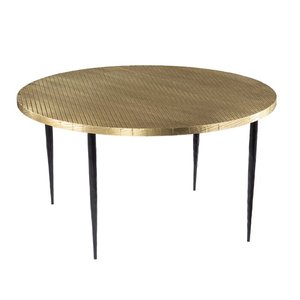 Elegante Mesa de Centro Moderna con Estructura de Metal Negro y Acabado en Polvo de Larga Duración para Interiores Contemporáneos - Product Image 6