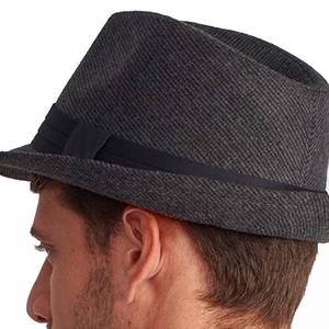 หมวกเฟโดร่าโพลีเอสเตอร์คุณภาพสูง พร้อมโลโก้แบบกำหนดเอง ดีไซน์ของคุณเอง แฟชั่นสำหรับผู้ชาย สินค้าขายดี สไตล์ทันสมัย ขายส่ง - Product Image 6