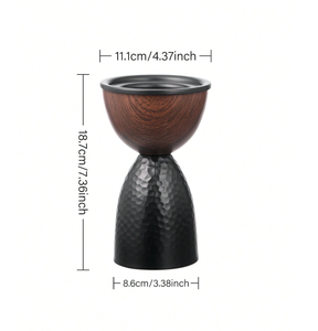 Brûleur à Bakhoor de Luxe en Bois et Métal Martelé, Porte-Encens Arabe pour Oud et Charbon, Décoration d'Intérieur, Cadeau, Décoration Arabe - Product Image 2