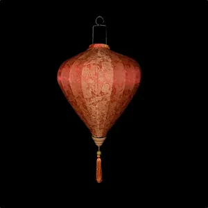 Farol de Bambú y Seda Hecho a Mano, Lámpara Colgante Decorativa para Ramadán, Eid, Fiestas, Decoración del Hogar - Product Image 4