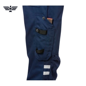 Custom Hi Vis Work Bib <b>Overalls</b> Reflective Safety Dungarees <b>Men's</b> Industrial Bib Pants High Visibility Cotton Polyester Workwear - Product Image 6