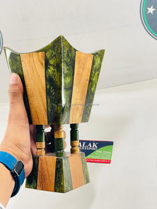 Wholesale Price Moroccan Style Bakhoor Burner Custom Logo Wood Resin Mubakhar <b>Incense</b> <b>Holder</b> Home Decor <b>Aromatherapy</b> <b>Diffuser</b> - Product Image 4