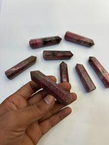 หินโรโดไนต์ธรรมชาติทรงหอคอย ขัดเงา สีชมพู สำหรับตกแต่งบ้าน ฮวงจุ้ย ขายส่ง - Product Image 2