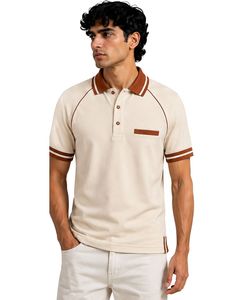 Camiseta Polo Marrón Personalizada para Hombre, Ropa Deportiva Casual Premium de Verano, Transpirable, para Golf, con Manga Raglán, Prenda Superior a la Moda - Product Image 1