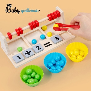 Детская игрушка для раннего математического вычисления, деревянная Зажимная игрушка с счетами Z12194F - Product Image 3