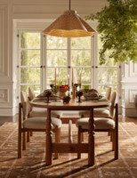 Ensemble de table à manger en bois sur mesure Sagelving OEM, chaises rembourrées, mobilier moderne pour restaurant, hôtel, maison