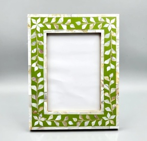 Arabic Style MDF Board Photo <b>Frame</b> With Resin MOP Inlays Design Handmade Durable Office Home Decor Tabletop Photo <b>Frame</b> - Product Image 2