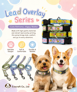 Arnés para Perro con Diseño de Superposición de Tela, Nailon Estampado, Cierre de Hebilla Resistente, Talla Mediana, Estilo Adorable para Perros - Product Image 2