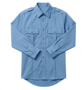 เสื้อเชิ้ตยูนิฟอร์มแบบใหม่สำหรับฤดูใบไม้ร่วง แขนยาวและแขนสั้น สำหรับเจ้าหน้าที่รักษาความปลอดภัย ผลิตจากโพลีเอสเตอร์/คอตตอน - Product Image 4