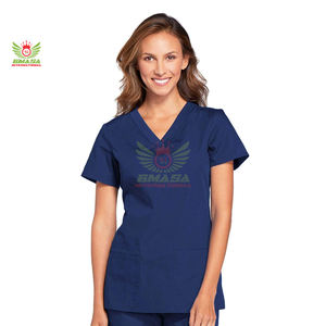 Uniforme Médico de Poliéster Blanco para Hombre, Uniformes de Enfermería Suaves, Conjuntos de Uniformes para Hospital - Product Image 2