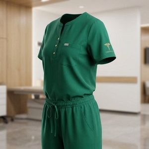 2026 Women V Neck <b>Scrubs</b> Uniforms Set Stretch Medical Uniformes Medicos Hospital Workwear <b>Nursing</b> <b>Scrub</b> Suit - Product Image 3