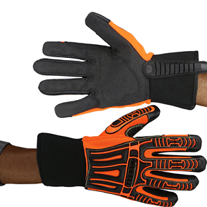 Guantes de Trabajo de Cuero TPR Resistentes al Aceite, Gas y Minerales, Impermeables, de Alta Protección Contra Impactos y Cortes - Product Image 1