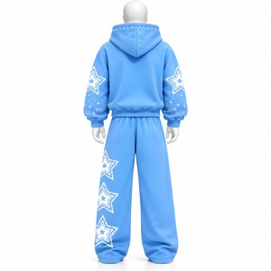 Chándal de nailon grueso con capucha y cordón de ajuste, reflectante, de secado rápido, personalizado OEM, para hombre, talla grande - Product Image 3