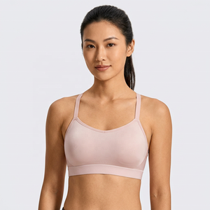 Comfortable <b>Hot</b> Sale Eco-Friendly Seamless Simple Women Sports Bras ODM/OEM Workout Fitness Breathable Yoga <b>Tops</b> - Product Image 2