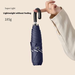 Sombrilla Japonesa Ultraligera y Portátil con Protección UV, Mango Curvo, Plegable, con Diseño Estampado de Sol, Nuevo Diseño - Product Image 3