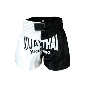 Latest Design Wholesale Sublimation Printed Stretch Quick Dry Muay Thai MMA Shorts 100% Polyester Fabric for Adults - Product Image 4