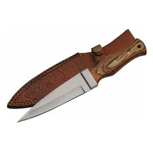 High Quality Outdoor Hunting Camping Bowie <b>Knife</b> Durable Damasucs Steel <b>Blade</b> Serrated Edge Survival 3-Year Warranty OEM Service - Product Image 6