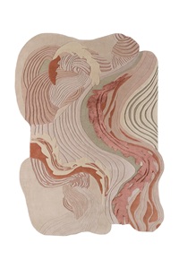 Alfombra Moderna de Lana de Nueva Zelanda, Tejida a Mano, de Pelo Largo - Product Image 2