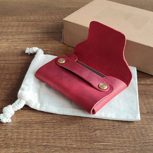 Cartera de Cuero sin Costuras de Diseño Industrial, Tarjetero Delgado Minimalista, Cuero Genuino sin Costuras, Mini Bolso para Hombre SLW-0030 - Product Image 4