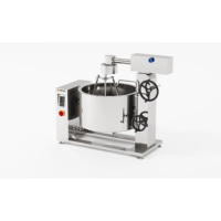 Chaudière à vapeur rotative à induction (type inclinable à 3 lames) avec panneau de commande motorisé antiadhésif 380V/440V, cuisson centrée sur l'utilisateur