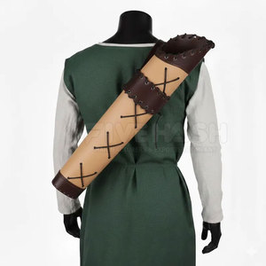 Men Stylish Leather Archery <b>Quiver</b> Strong Durable Build Adjustable Strap Lightweight Outdoor Sports And Training Equipment - Product Image 6