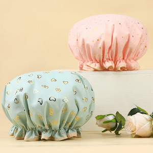 Gorros de Ducha Impermeables para Mujer, Gorro de Baño Tipo Donut para el Cabello, Gorro de Natación, Gorro para Ducha - Product Image 3