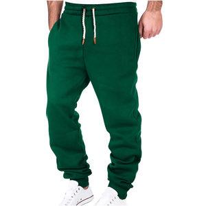 Pantalones Deportivos para Hombre de Alta Calidad, Color Verde, Transpirables, de Secado Rápido, de Algodón y Poliéster, para Gimnasio - Product Image 2