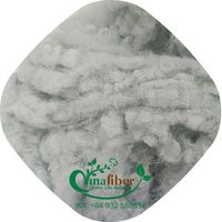 Fibre de polyester recyclée brute blanche 20D SD, de haute qualité, à bas prix, marque Vinafiber, non tissée, certifiée GRS/OEKO TEX