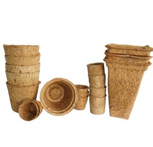 Pots en fibre de coco 100 % biodégradables pour la plantation ornementale et les pépinières d'arbres, personnalisables, économiques, faciles à transplanter - Product Image 1