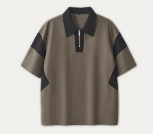 Camiseta Casual para Hombre, Corte Ajustado, Lavado a la Piedra, Poliéster y Algodón, Cuello Redondo, Manga Corta, Disponible en Varias Tallas para Uso Diario - Product Image 4