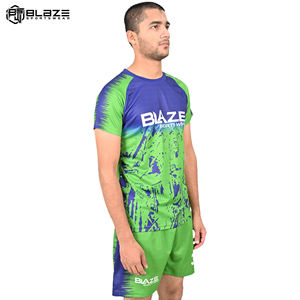 Blaze Fight Wear Custom Men's Soccer Suit Jersey Sets Ropa deportiva de secado rápido con estampado de nombre Camisetas de fútbol - Product Image 2