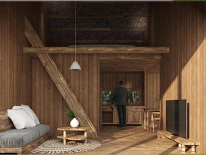 Maison préfabriquée industrielle 100% Bambou Écologique, Serre, Villa Conteneur Moderne Personnalisée, Serre en Verre 40HC, EXPORT VIETNAM TAXE 0% - Product Image 6