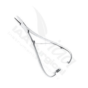 Pinza Porta Agujas Olsen Manual de Alta Calidad, Tijeras de 17cm, Instrumentos Quirúrgicos de Acero Inoxidable, Porta Agujas de Sutura, CE - Product Image 4