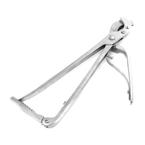 Pince de castration professionnelle en acier inoxydable avec mécanisme à cliquet, instrument chirurgical vétérinaire robuste - Product Image 1