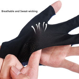 Guantes de Billar Deportivos de Primera Calidad, Personalizables, Coloridos, de 3 Dedos, Transpirables, Impermeables y Resistentes al Viento, para Uso con Taco de Billar, Hechos con Spandex - Product Image 4