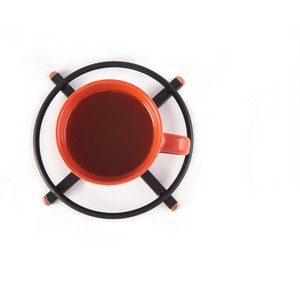 Top Arrival Modern Round Stainless Steel <b>Trivet</b> With Copper Accents Anti Heat Mat For Table Decoration - Product Image 2