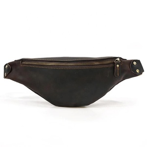 Sac banane en cuir multi-couches, tendance, décontracté et polyvalent, écologique, durable, avec fermeture éclair, sacs banane en cuir à porter à l'épaule - Product Image 1