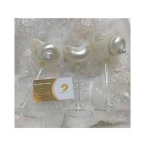 Copas de Vino con Diseño de Concha Natural, Decoración para el Hogar con Temática Natural - Product Image 1