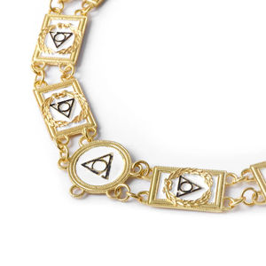 Collar Masónico Ajustable de Última Moda, Cadena Dorada de la Mejor Calidad, Diseño Premium, Collares Masónicos para Past Masters - Product Image 2