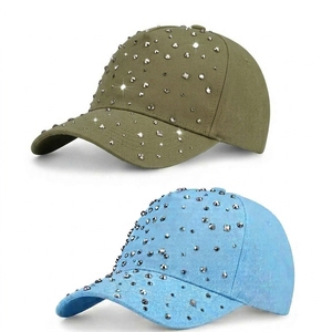Gorra de Béisbol Personalizada para Mujer con Cristales de Imitación, Color Sólido, 6 Paneles, Estilo Casual y Moderno - Product Image 6