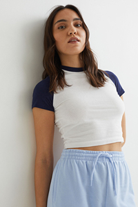 Custom Women Short Sleeve Crop <b>Top</b> Knitted 100% Cotton Eco-Friendly Soft Stretch Casual High Quality OEM ODM Private Label - Product Image 3